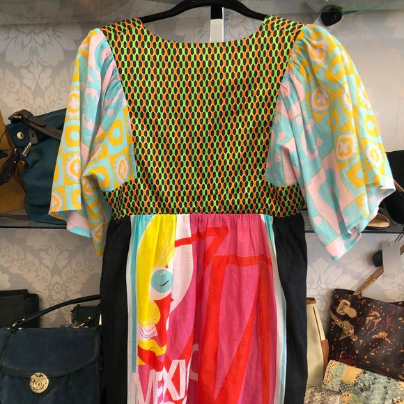 CUSTCO BARCELONA Sheer Cotton Print Dress - Picture 5 of 7